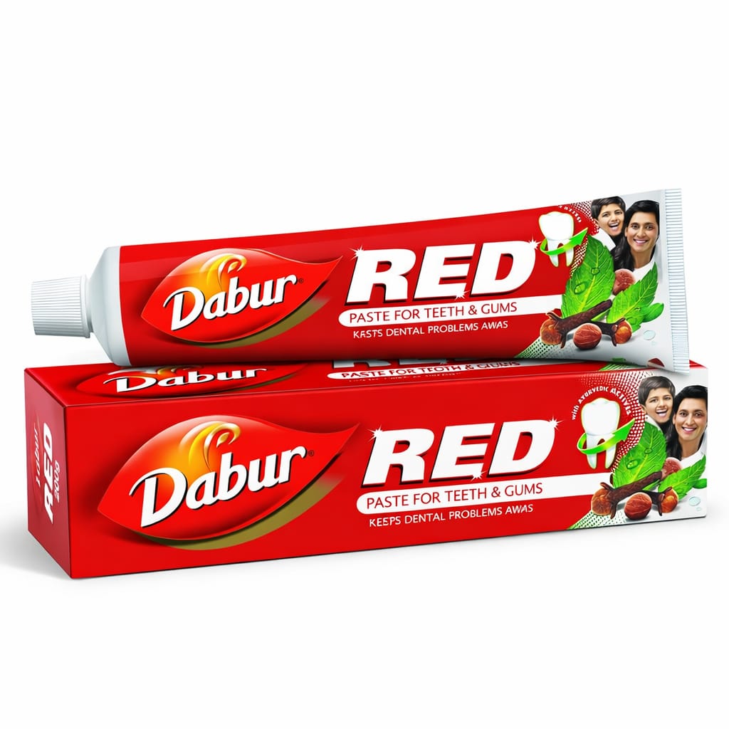 DABAR RED paste for teeth & gums kept dental problem away